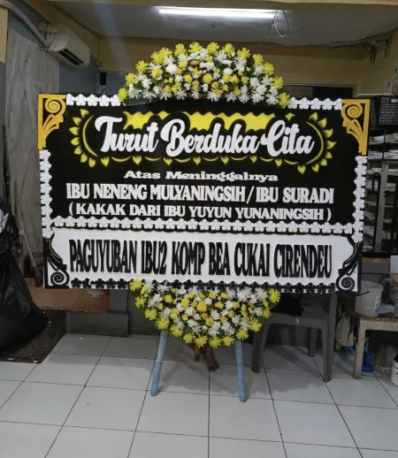 Papan Bunga Duka Rumah Duka Rspi Sulianti Saroso
